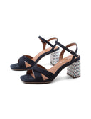 Sandalo tacco vegan elegante da donna
