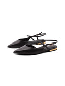 Ballerine slingback a punta da donna