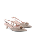 Slingback kitten heels gioiello donna