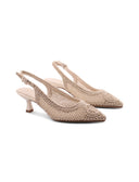 Décolleté slingback macramè da donna