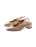 Slingback mary jane scamosciata donna