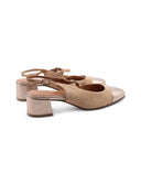 Slingback mary jane scamosciata donna