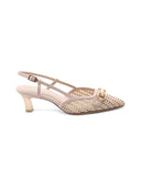 Décolleté slingback con morsetto da don