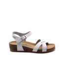 Sandalo in vera pelle da donna