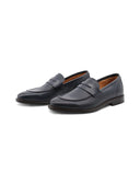 Mocassino blu in vera pelle da uomo
