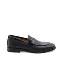 Mocassino blu in vera pelle da uomo