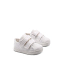 Sneaker primi passi con ricami da bimba