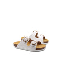 Ciabatta glitter a doppia fascia bimba