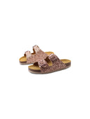 Ciabatta glitter a doppia fascia bimba
