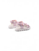 Sandalo rosa con glitter e fiocco bimba