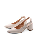 Décolleté slingback a punta da donna