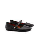 Ballerina mary jane in pelle da donna