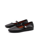 Ballerina mary jane in pelle da donna