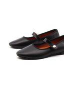 Ballerina mary jane in pelle da donna