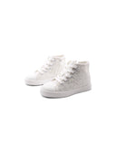Sneaker alta con glitter da bimba