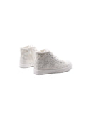 Sneaker alta con glitter da bimba