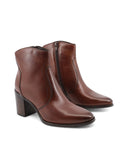 Stivaletto marrone in pelle da donna