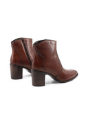 Stivaletto marrone in pelle da donna