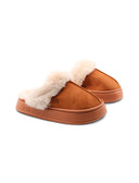 Ciabatta platform con pelo da donna