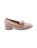 Mocassino in pelle con morsetto donna