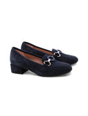 Mocassino in pelle con morsetto donna