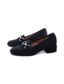 Mocassino in pelle con morsetto donna