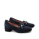 Mocassino in pelle con morsetto donna
