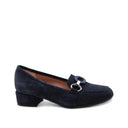 Mocassino in pelle con morsetto donna