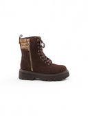 Anfibio in pelle con stampa Geo Classic