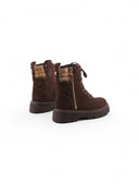 Anfibio in pelle con stampa Geo Classic
