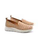 Scarpa slip on in vera pelle da donna