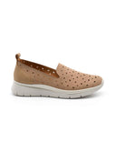 Scarpa slip on in vera pelle da donna