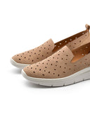 Scarpa slip on in vera pelle da donna