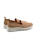 Scarpa slip on in vera pelle da donna