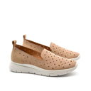 Scarpa slip on in vera pelle da donna