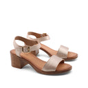 Sandalo da donna con tacco a blocco
