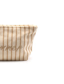 Pochette in tessuto a righe da donna