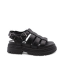 Lennox Fischer sandalo nero da donna