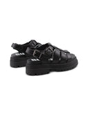 Lennox Fischer sandalo nero da donna