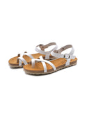 Sandalo infradito donna in pelle