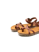 Sandalo infradito donna in pelle