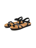 Sandalo infradito donna in pelle