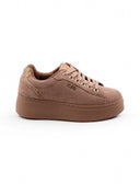 Sneaker platform scamosciata da donna