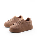 Sneaker platform scamosciata da donna