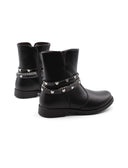 Stivaletto biker nero da bimba