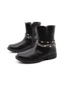 Stivaletto biker nero da bimba