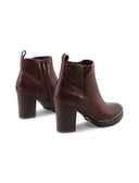 Ankle boot nero con zip da donna