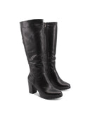 Stivale alto con tacco da donna