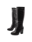 Stivale alto con tacco da donna