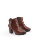 Ankle boots con plateau da donna